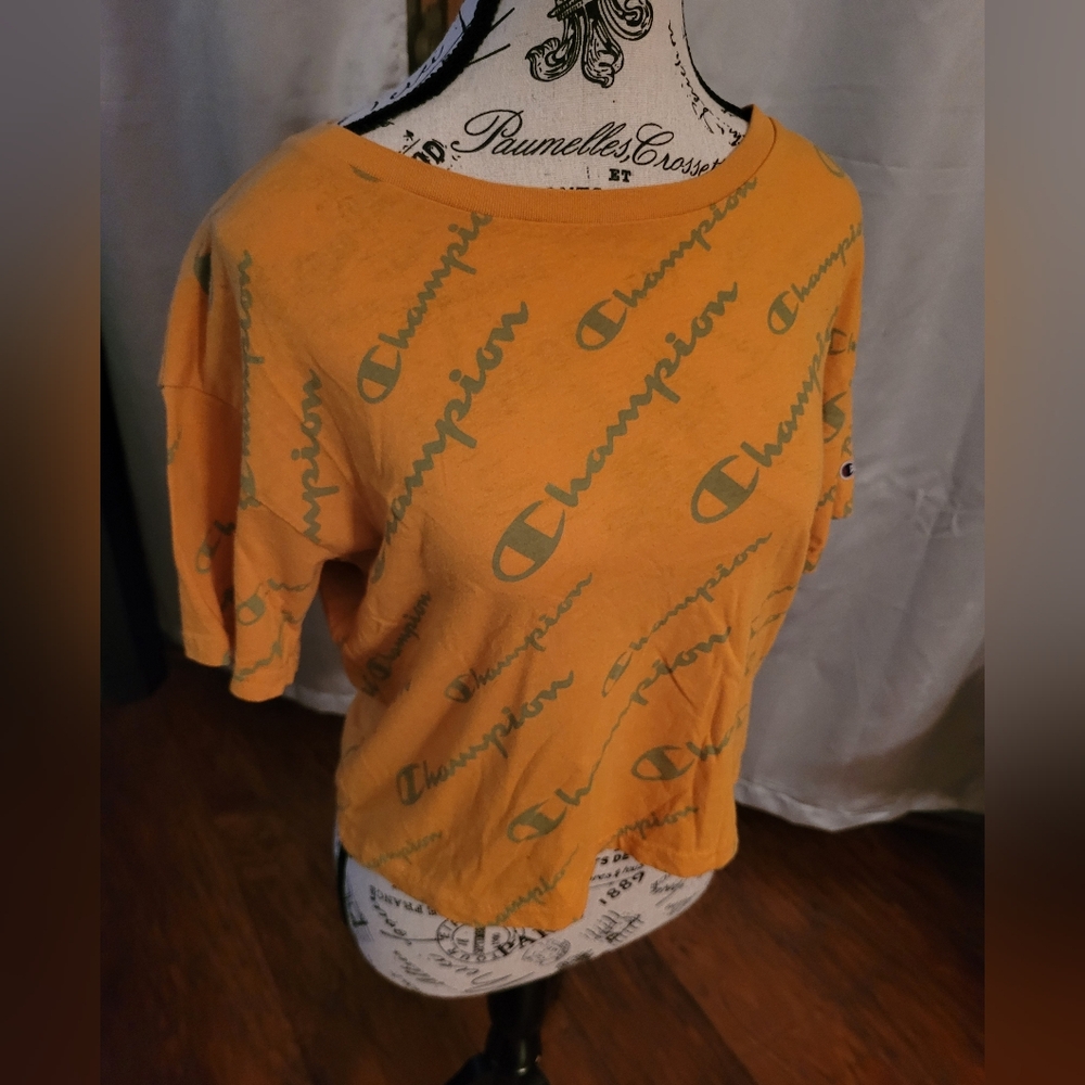 Orange Champion Crop Top